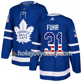 Pánské Hokejový Dres Toronto Maple Leafs Frederik Andersen 31 2017-2018 USA Flag Fashion Modrá Adidas Authentic